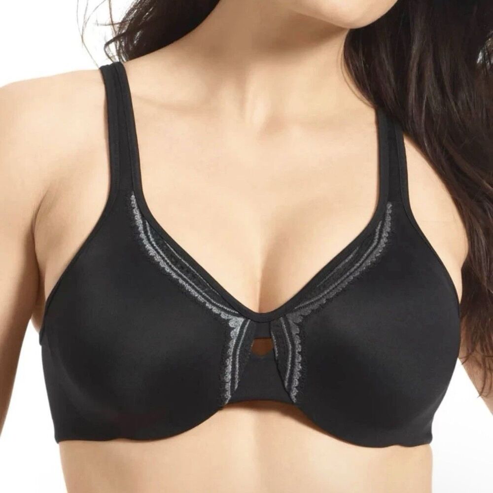 NWT OLGA by Warner's BUTTERFLY Effect BRA MINIMIZER 42DD Plus Size Black